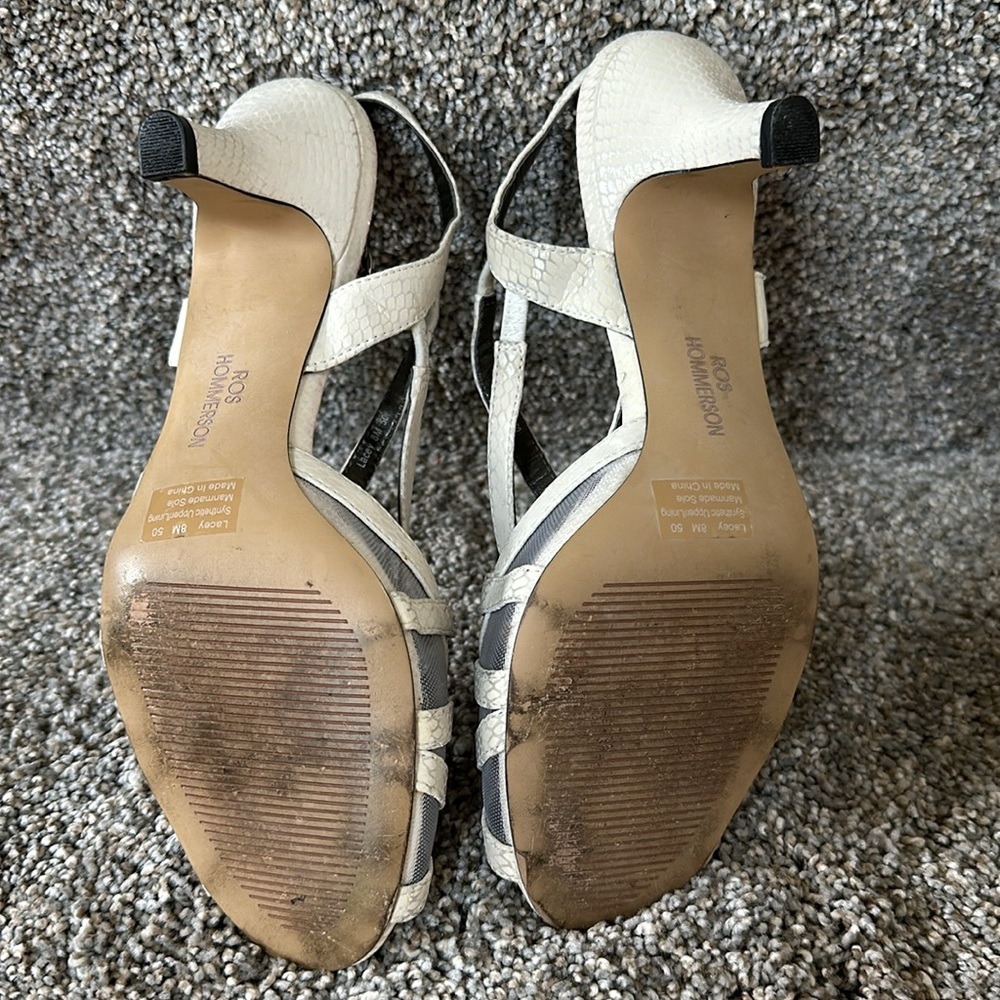 Ros Hommerson Lacey White Slingback Sandal - Picture 7 of 10